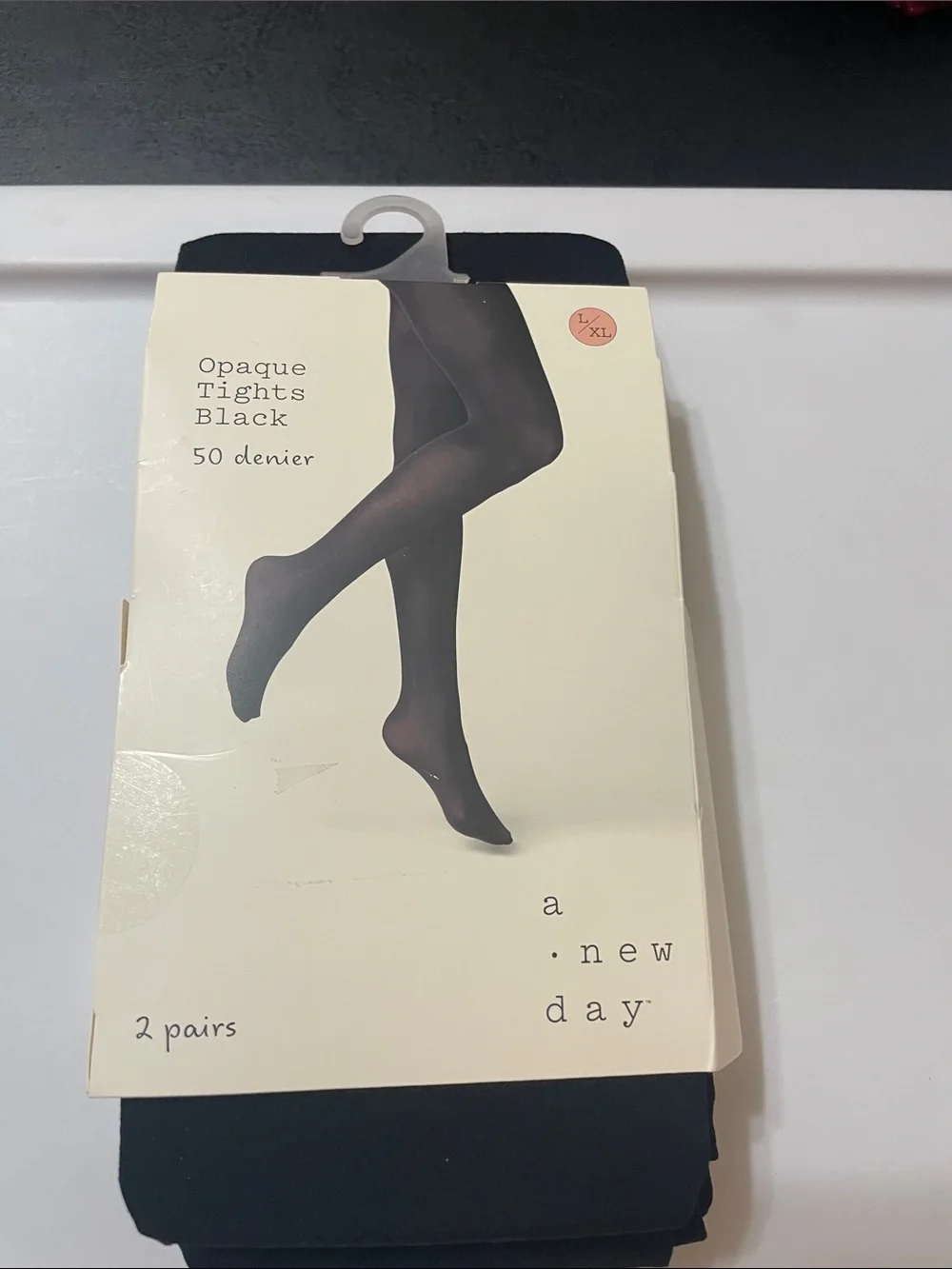a.new day Black Opaque Tights - Pack of 2 NWT Sz. L/XL